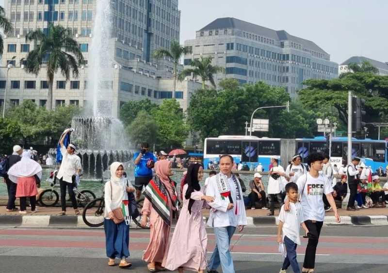 Aksi Munajat 212, Polisi Lakukan Rekayasa Lalu Lintas di Seputar Monas