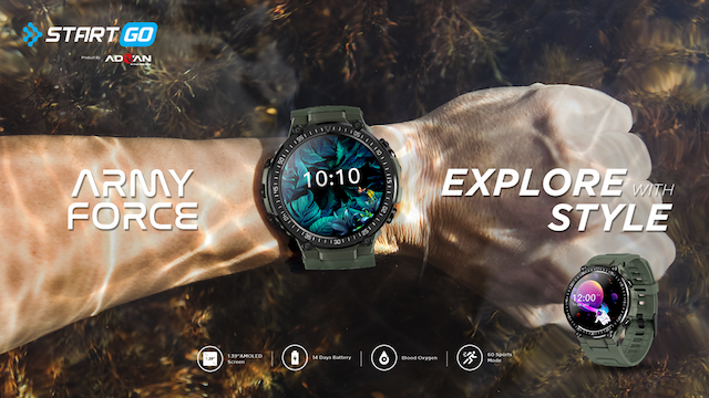 Advan Rilis StartGo Army Force, Smartwatch Macho Harga Rp900 Ribuan