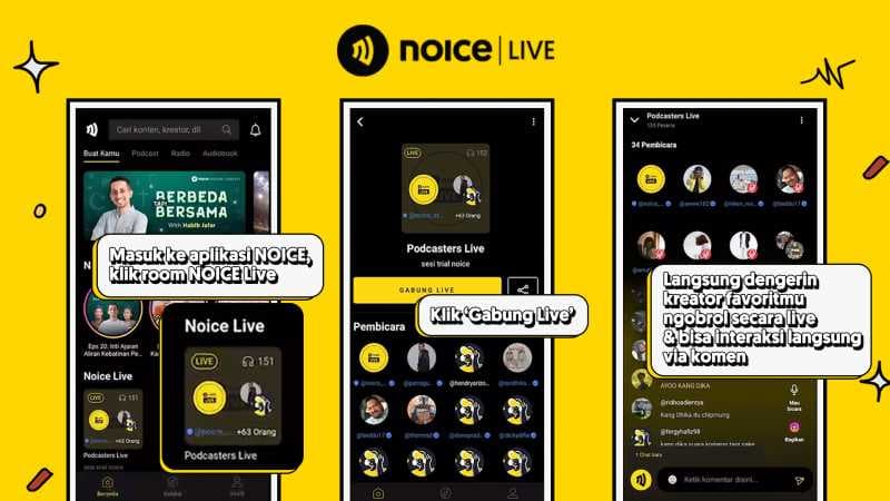 Noice Live Bisa 'Ngobrol' Langsung dengan Konten Kreator Favorit