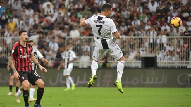 Juventus 1 vs 0 Milan: Ronaldo Persembahkan Gelar Pertama untuk Nyonya Tua