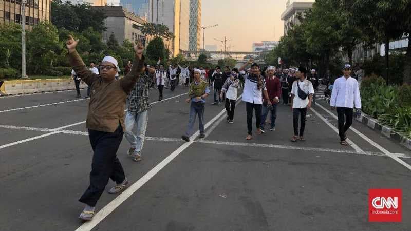 Demo 22 Mei Ricuh, Jalan Thamrin Ditutup Total