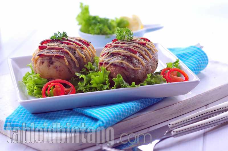 Resep Kentang Lapis Daging Asap