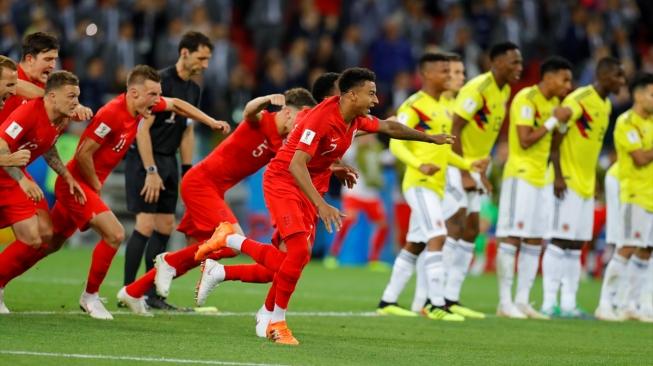 Menegangkan! Inggris Singkirkan Kolombia Lewat Adu Penalti