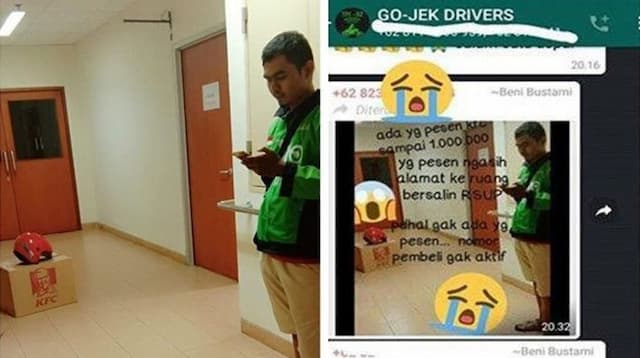 Order KFC hingga 1 Juta, Customer Langsung Menghilang Saat Dihubungi Driver Ojol. Bikin Nyesek!