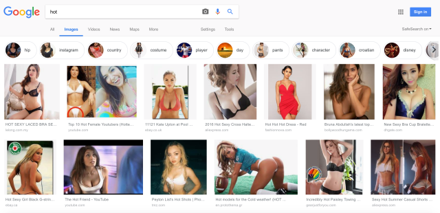 Gawat, Kata “Hot” di Google Images Identik dengan Pornografi