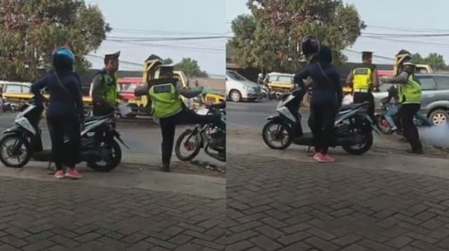 Jatuh Ditendang Polisi, Motor RX King di Video Viral Diduga Hasil Kejahatan