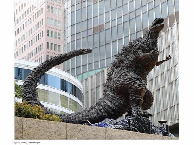 Peresmian Patung Godzilla Terbaru di Tokyo